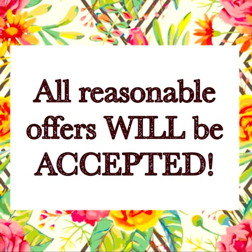 Reasonable offers accepted